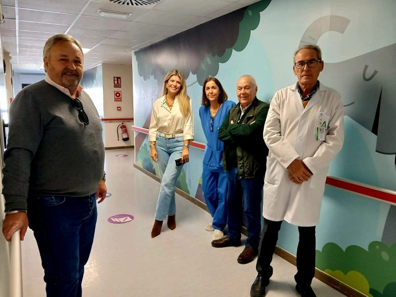El Hospital de Motril estrena decoración en Pediatría para animar la estancia de sus pacientes